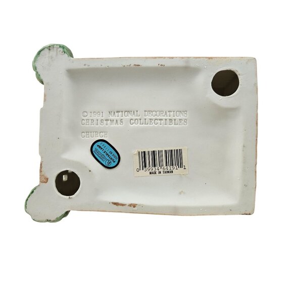 National Decorations Porcelain Church Americana Christmas Collectibles Vintage - Picture 6 of 11